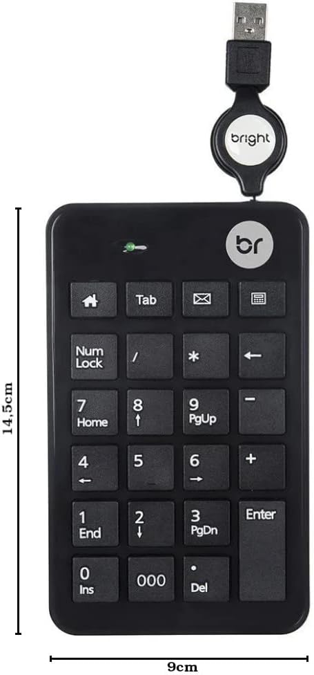 TECLADO NUMERICO BRIGHT USB 0134